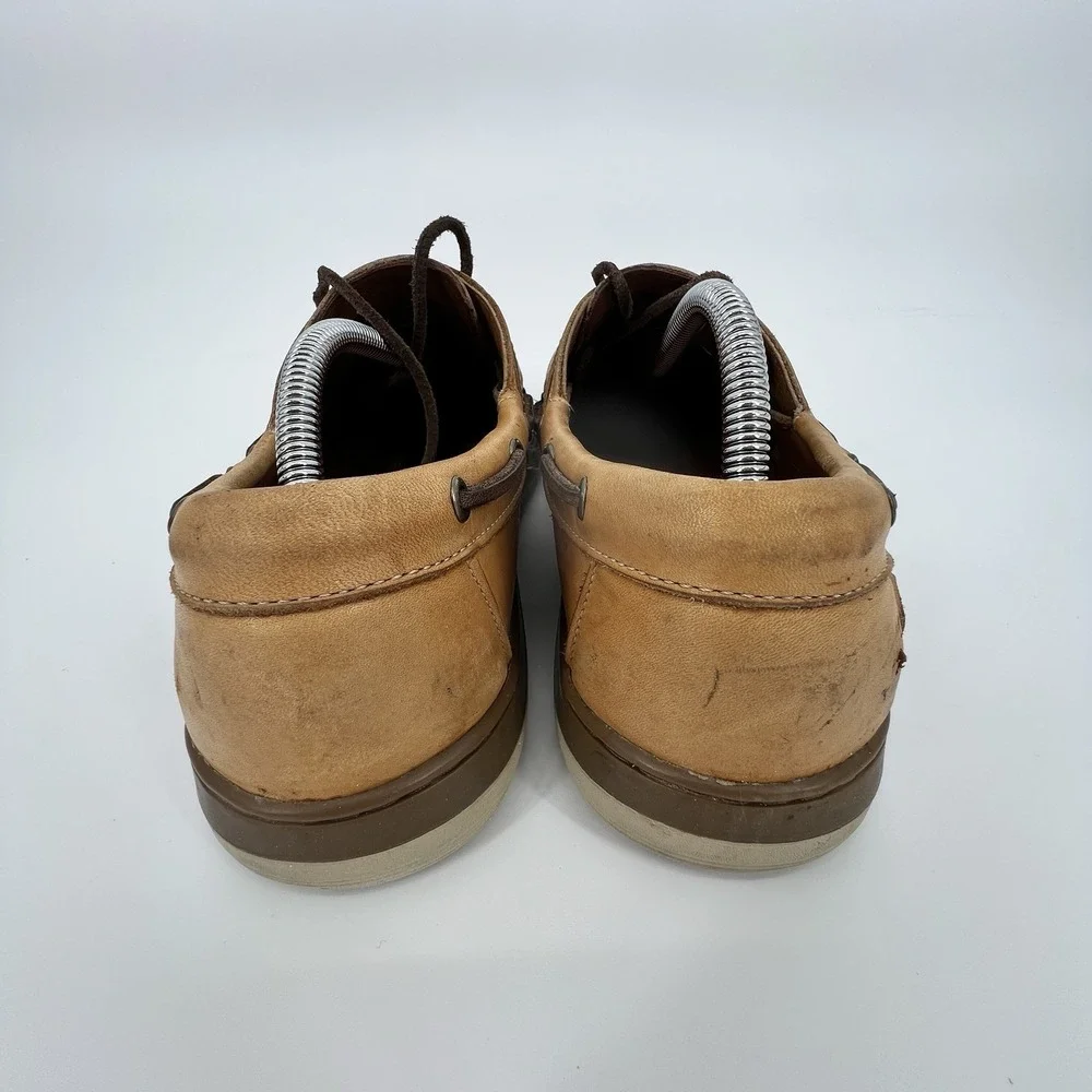 Allen Edmonds Eastport Brown Leather Boat Shoes Men's‎ 9.5 D